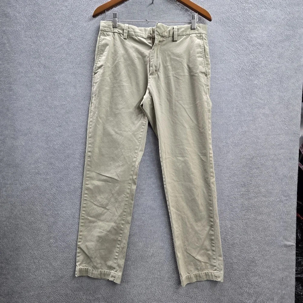 Banana Republic Men‎ Pants 30X32 Khaki Chino Twill Emerson Button 26